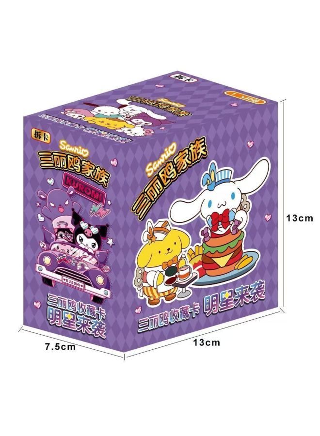 Sanrio Card Removal Card Collection Card Thick Card Kulomika Bag Melody Square Card Children's Toy Surrounding-Color:3 Thick Cards Per Pack-Specifications:One Yuan Bag, 30 Bags, 90 Sheets  - Image 1