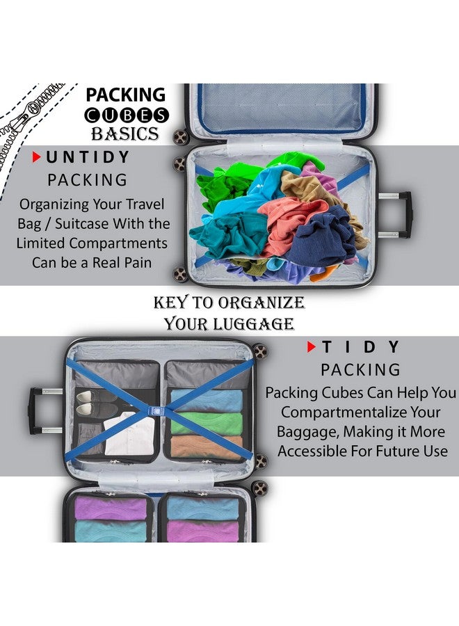 GOMAJO Packing Cube Travel Organizer for Men and Women Luggage Laundry Clothes Storage Pouch (Grey, Set of 4) - Image 4