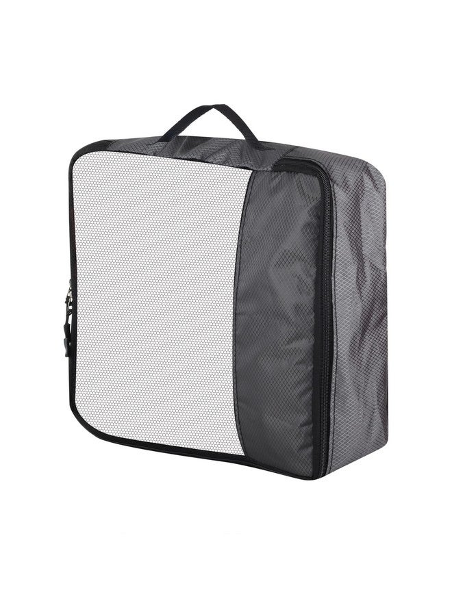 GOMAJO Packing Cube Travel Organizer for Men and Women Luggage Laundry Clothes Storage Pouch (Grey, Set of 4) - Image 5
