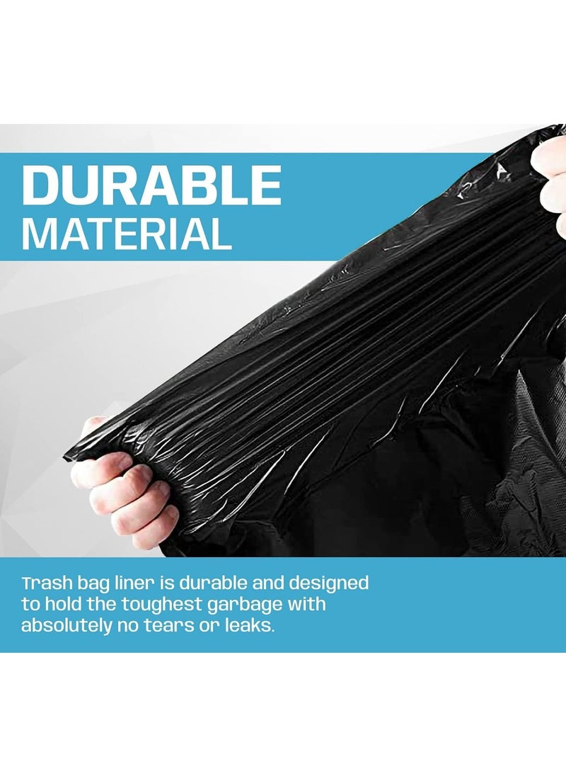Hi Care (Pack of 100 Bags) Hi-Care Garbage Bag Black 80X110cm 25 Micron Heavy Duty Oxo Biodegradable Plastic Bag Large Trash Bags Dustbin Bags Waste Bag Office Bag Strong & Durable Bin Bag Garbage Bag Large  - Image 5