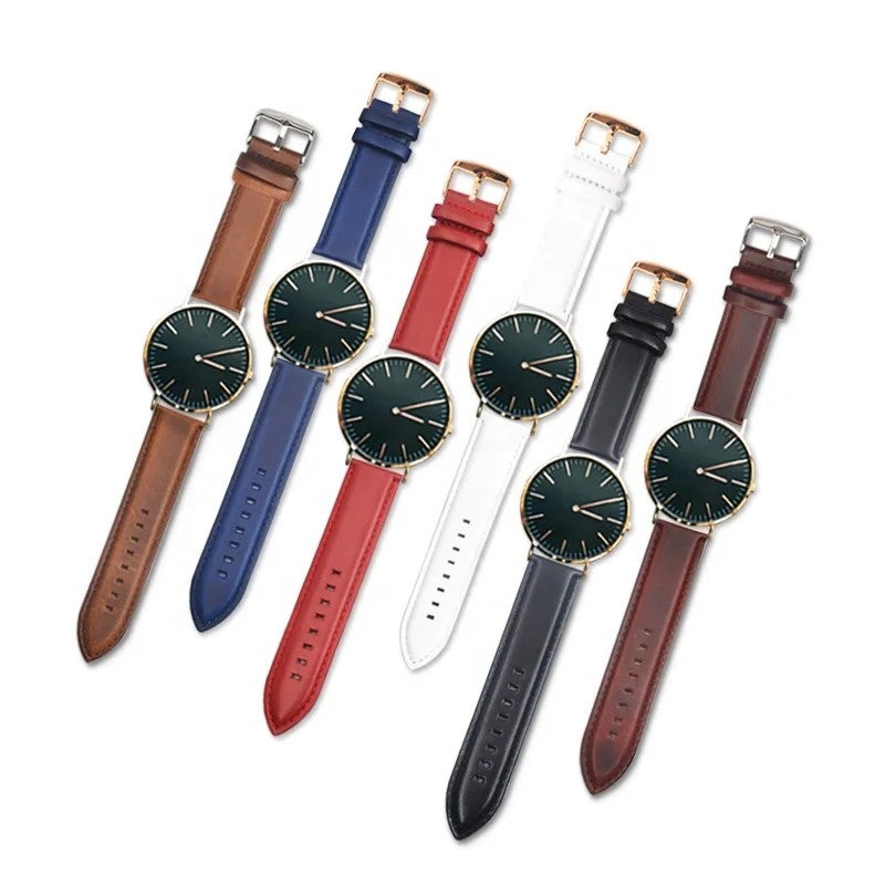 Bluejw New Arrival 12-22mm Genuine Leather Watch Strap – Fashion Comfortable Replacement Band with Quick Release Pins for Smart Wristbands, Easy to Replace - Image 2