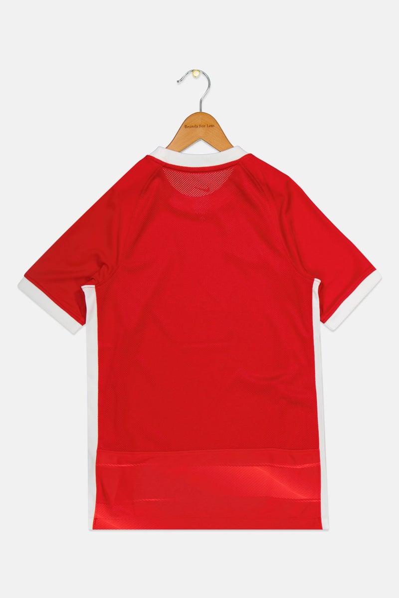 Nike Kids Girl Sportswear Fit Football Tee, Red - Image 2