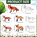 Chalyna 8 Pcs Fox Animal Figures Set Realistic Red Arctic Fox Figure Forest Woodland Jungle Animal Playset Cake Topper Party Favors Educational Gift - Image 2