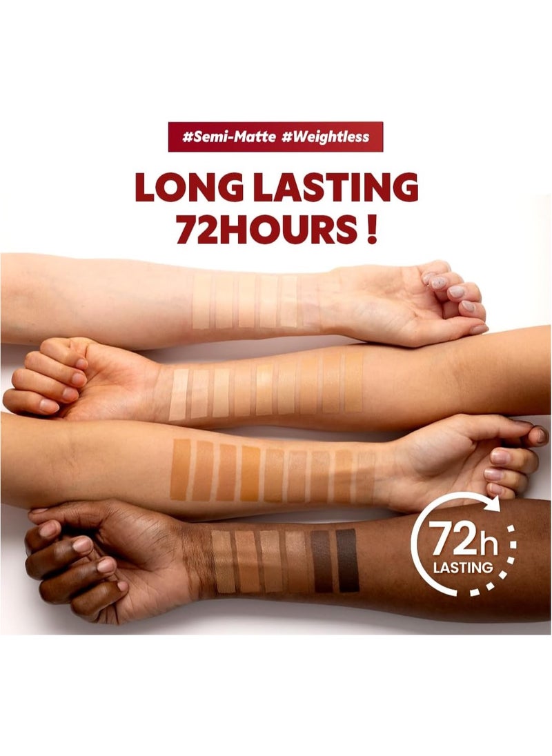 Mask Fit Red Cushion (21N Ivory) Foundation | Japan's No.1 Choice for Glass skin, Long-Lasting, Lightweight, Buildable Coverage, Semi-Matte (0.63 Fl Oz)