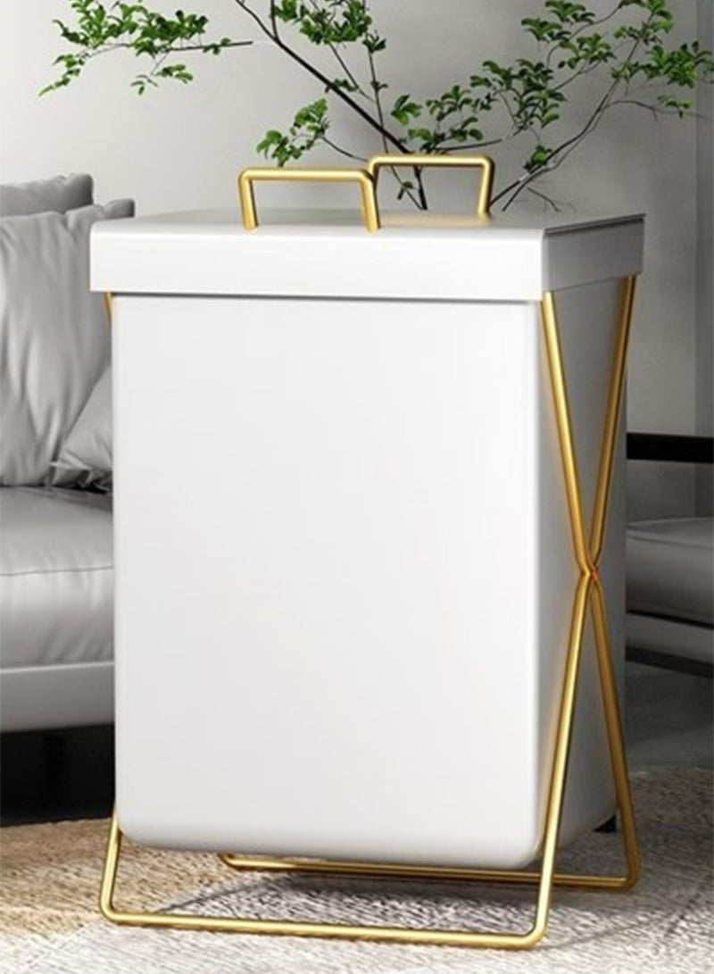 Laundry Basket Stylish Clothes Storage Box Dust and Waterproof Portable Laundry Bag - Image 1