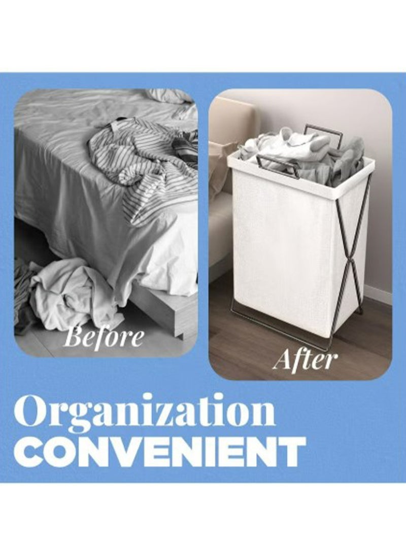 Laundry Basket Stylish Clothes Storage Box Dust and Waterproof Portable Laundry Bag - Image 4
