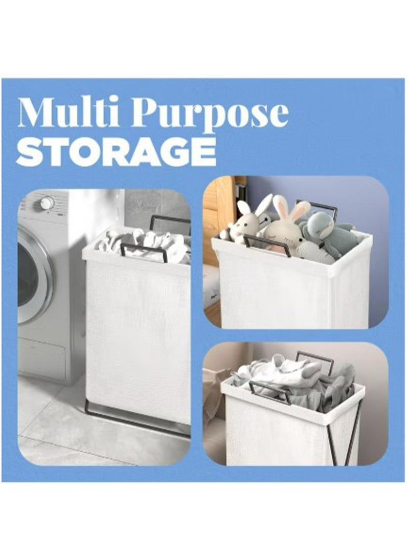 Laundry Basket Stylish Clothes Storage Box Dust and Waterproof Portable Laundry Bag - Image 5