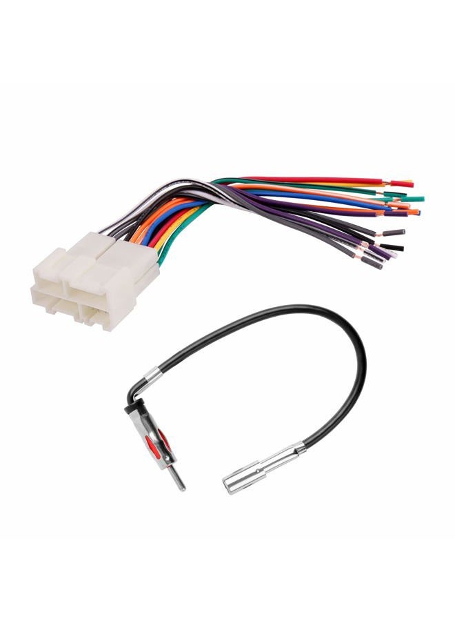 RDBS Automotive Wire Harness Fit for 1988-2005 GM Vehicles Connect an Aftermarket Stereo Receiver and Compatible with 1988-up GM Micro/Delco Antenna Adapter - Image 1