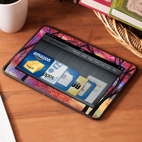 DecalGirl Kindle Fire HDX 7" Decal/Skin Kit, Moon Meadow - Image 2