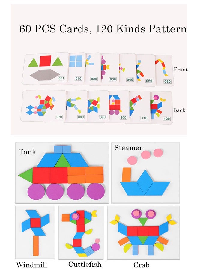 Wooden Puzzles for Toddlers, Puzzle SortingPictures Animal Shape Puzzle, Preschool Educational Toys for Boys Girls Ages 3 4 5 Years Old - Image 5