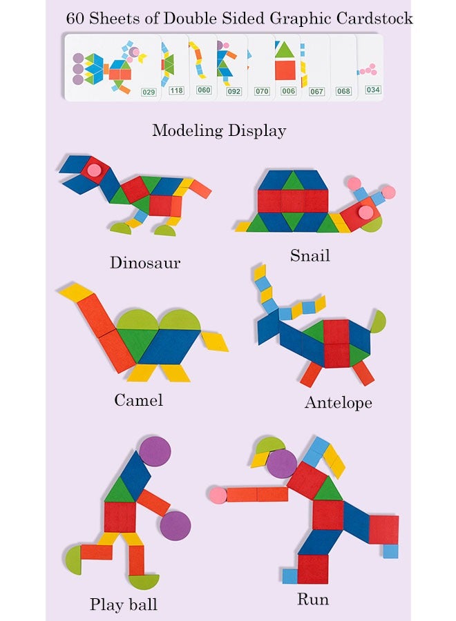 Wooden Puzzles for Toddlers, Puzzle SortingPictures Animal Shape Puzzle, Preschool Educational Toys for Boys Girls Ages 3 4 5 Years Old - Image 3