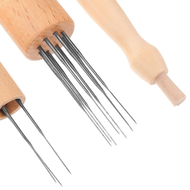 Precision Wool Felting Needles Kit Wood Handle For DIY Crafts - Image 4
