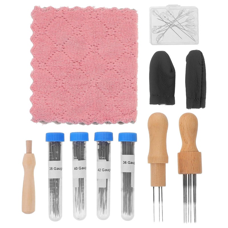 Precision Wool Felting Needles Kit Wood Handle For DIY Crafts - Image 2