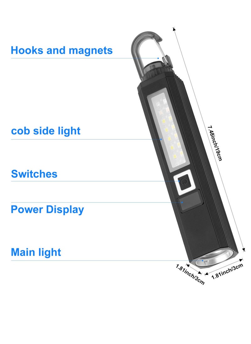 Excefore - Super Bright LED Flashlights, Handheld Tactical Flashlights, Compact, USB Rechargeable, Multiple Lighting Modes for Hiking, Camping, Hurricane Outage - Image 1