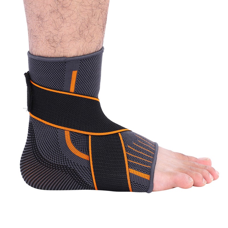 Ankle Support Brace Compression Breathable Foot Elastic Guard Strap (L for Man) - Image 4