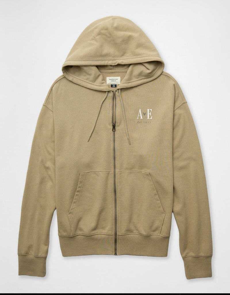 American Eagle AE Full-Zip Graphic Hoodie - Image 3
