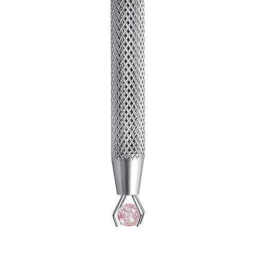 DJCIW Piercing Ball Grabber Tool,Precision 4.5inch Pick-Up Tool with 4 Prongs for Jewelry Making Electronics Crafts Claw Tweezers for Small Parts Gems Nails Clamping - Image 4