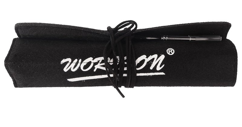 Worison Worison 15pc Micro Detail Paint Miniature Painting Brushes Set for Acrylic and Watercolor in Hard Roll Up Pouch Black - Image 5