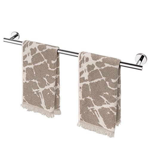 HITSLAM Chrome 257 Inch Towel Bar for Bathroom SUS304 Stainless Steel Bathroom Towel Rack Wall Mounted Modern Home Decor Bath Towel Holder with Hardware Accessories