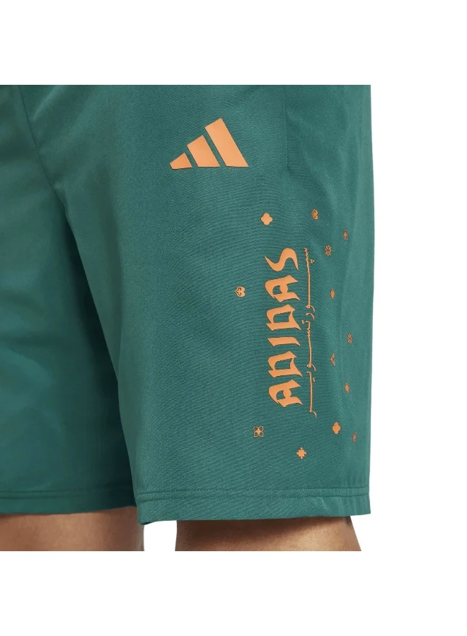 adidas شورت تدريب رجالي M Ksa W Sho أخضر XS