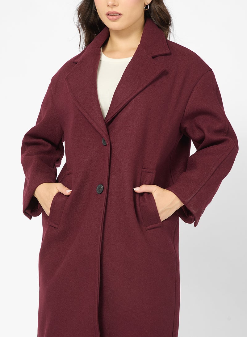 جينجر معطف ترنش طويل من الصوف - Image 3