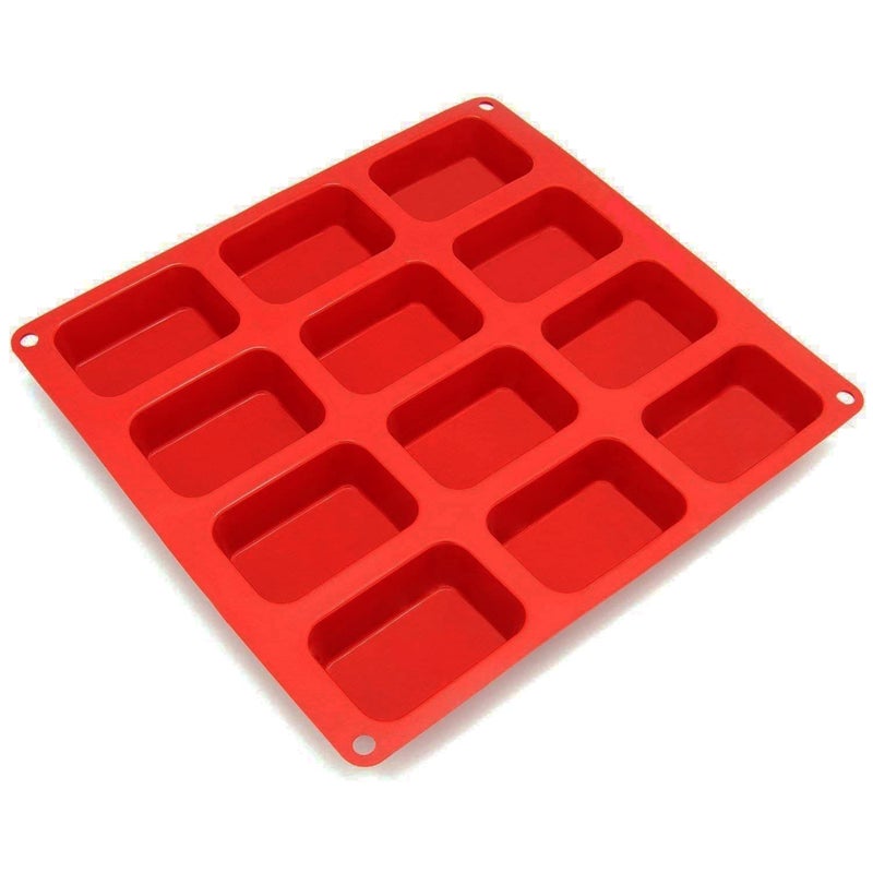 Leawall 12-Cavity Silicone Mould for Soap Making Molds for Making Handmade Soap, Chocolate, Soap Candles, Cake, Pudding, Resin Candy Muffin Bakeware Mould and Jelly ll 75 Grm soap(Multicolor) - Image 4