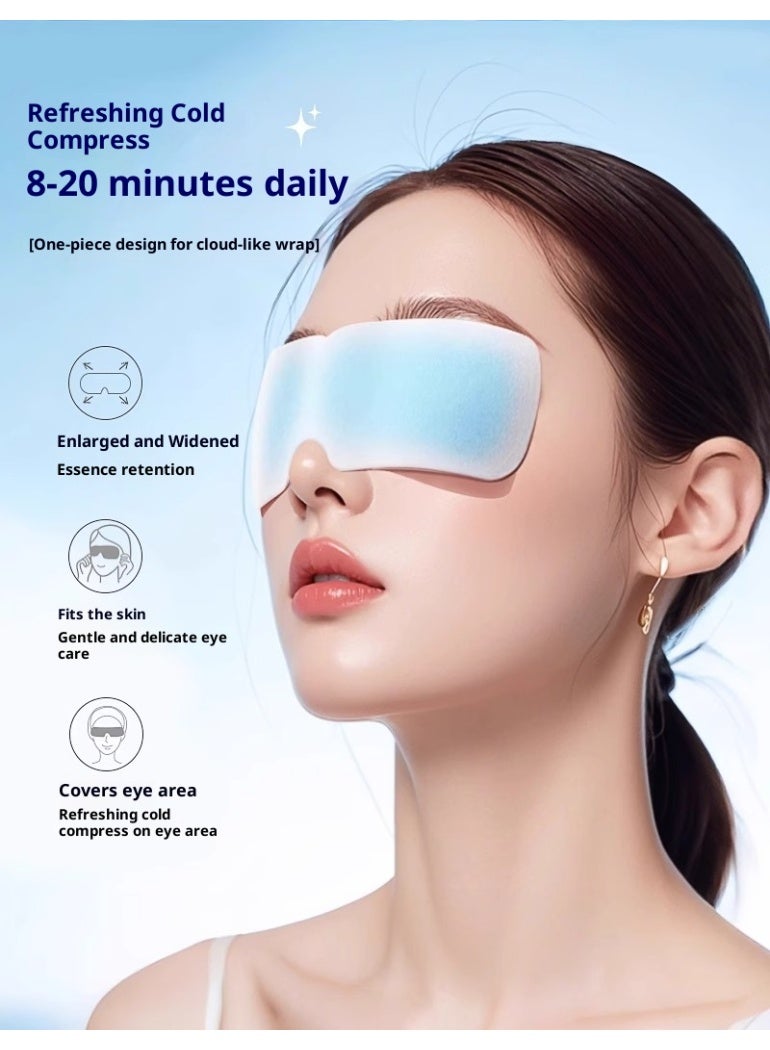 10 قطع من قناع العين الثلجي، رقعة عين هيدروجيل لوتين، ضغط بارد للنوم، لإزالة الانتفاخات، رقعة العين - Image 3