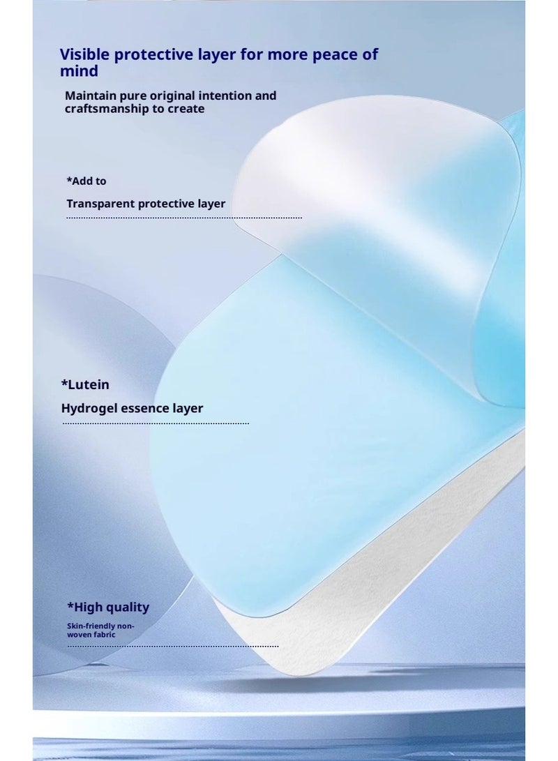 10 قطع من قناع العين الثلجي، رقعة عين هيدروجيل لوتين، ضغط بارد للنوم، لإزالة الانتفاخات، رقعة العين - Image 4