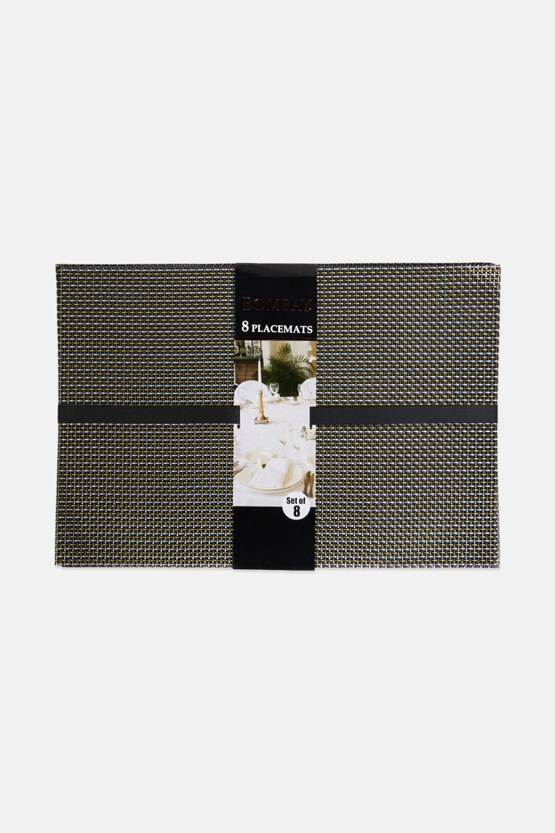 Bombay 8 Pcs Texteline Placemats, Multicolor - Image 1