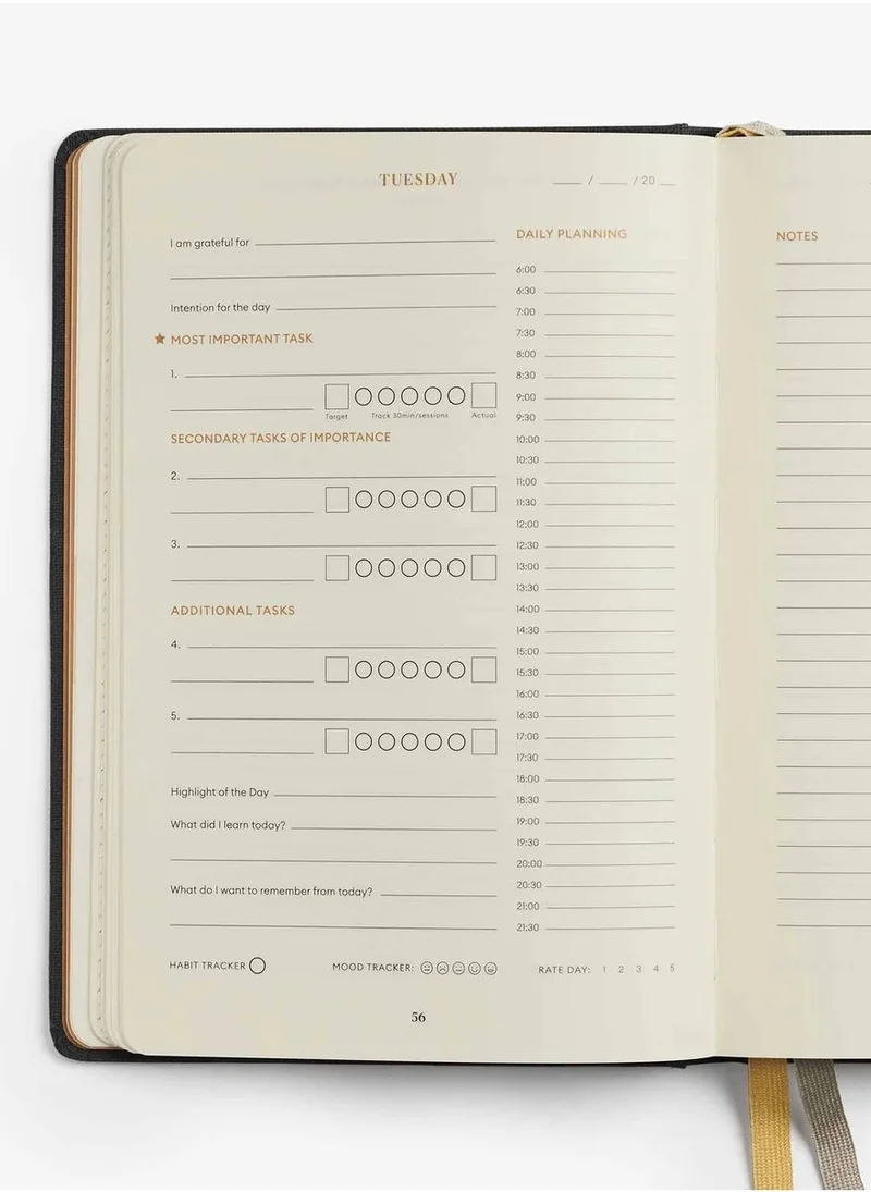 Intelligent Change Grey Productivity Planner Quarterly Edition