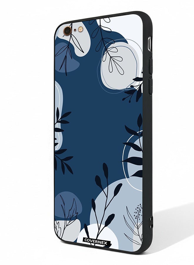 Covernex Apple iPhone 6s Plus Protective Case Cover Printed Featuring Delicate Laf and Plant Outlines - Image 1