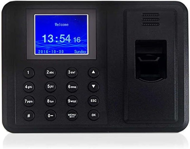 2 4 Inch Color USB Biometric Fingerprint Time Attendance Machine Office Recorder - Image 1