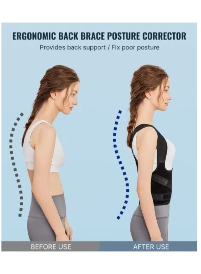 Hicomony Back Brace and Posture Corrector for Unisex Back Straightener Scoliosis and Hunchback Correction Back Pain Spine Corrector Support Adjustable Posture Trainer  - Image 2