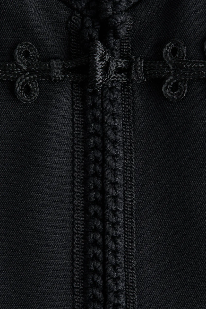 H&M  Cropped braid-detail jacket for Women | Best Price UAE