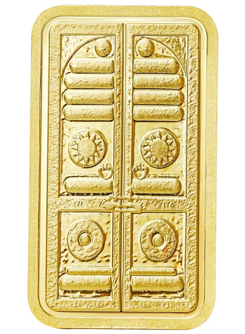 بي تي سي 1جم سبيكة ذهب عيار 24 - باب الكعبة - Image 2