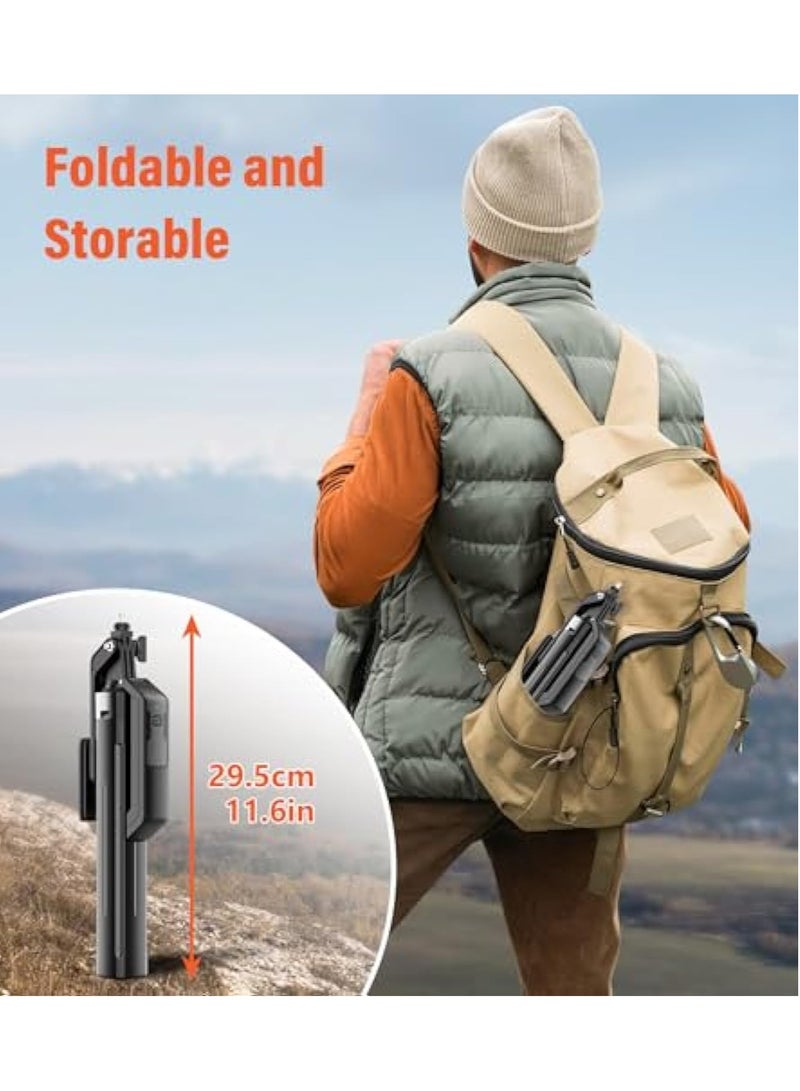 Barakah Selfie Stick Phone Tripod, 71 inch Tall Cell Phone Holder with Detachable Wireless Remote and 2 LED Lights, Phone Tripod & Tall Travel Tripod, Phone Stand for iPhone, Android, Camera & Gopro - Image 5