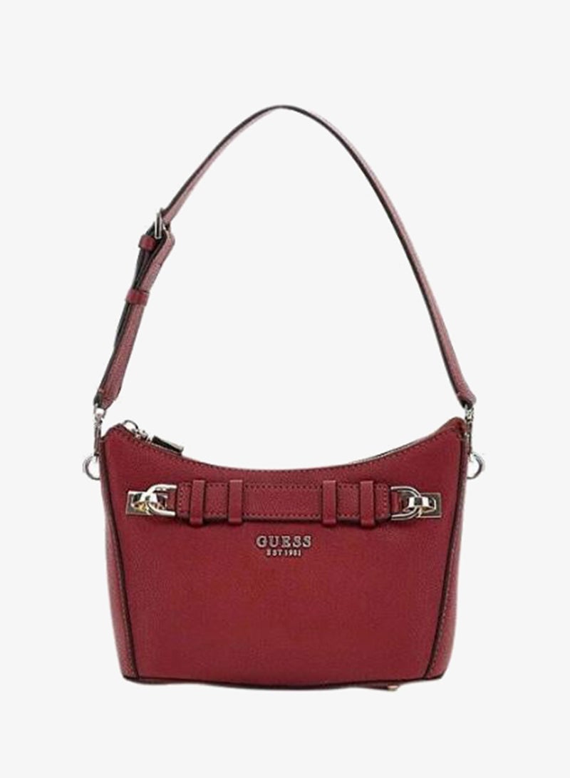 GUESS-GREGORIA TOP ZIP SHOULDER BAG-REDS-Q4-JJ26 - Image 1