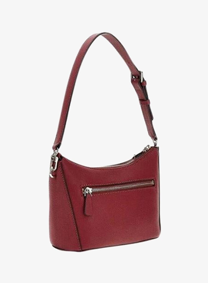 GUESS-GREGORIA TOP ZIP SHOULDER BAG-REDS-Q4-JJ26 - Image 2