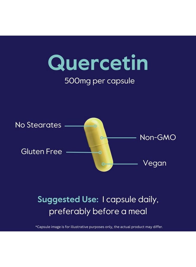 BESTVITE Quercetin 500mg (120 Vegetarian Capsules) - No Stearates - No Silicon Dioxide - Vegan - Non GMO - Gluten Free - Image 5