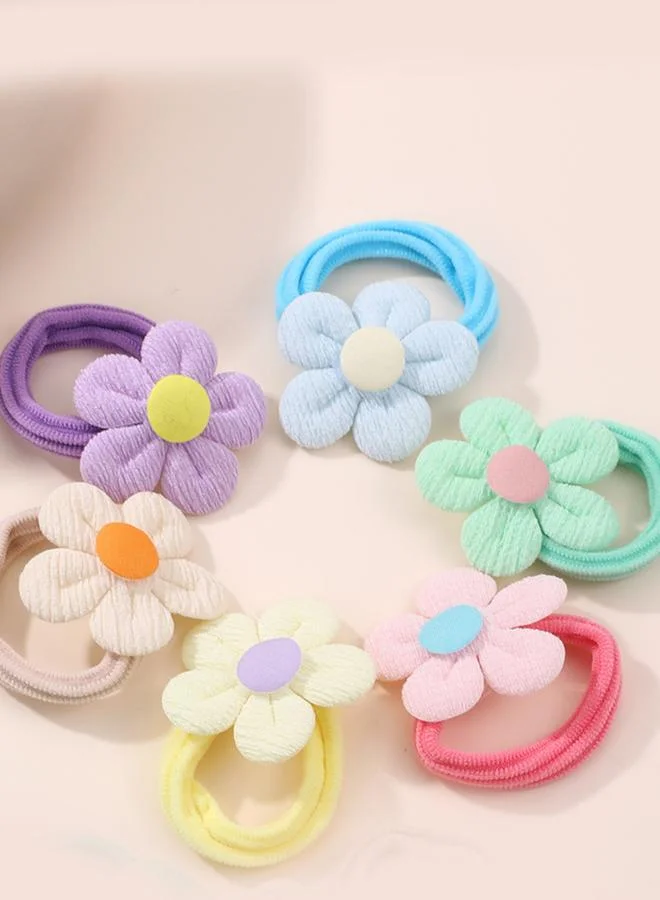 Take Two Pack of 6 - Flower Hair Ties