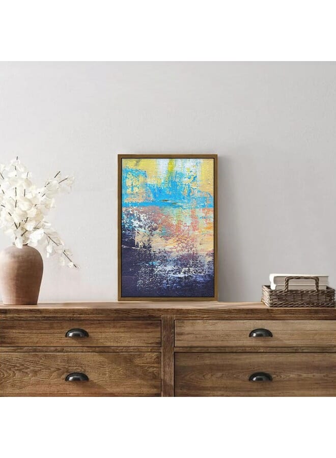 Home Gallery Abstract Mix Color Canvas Framed Wall Art - Image 4