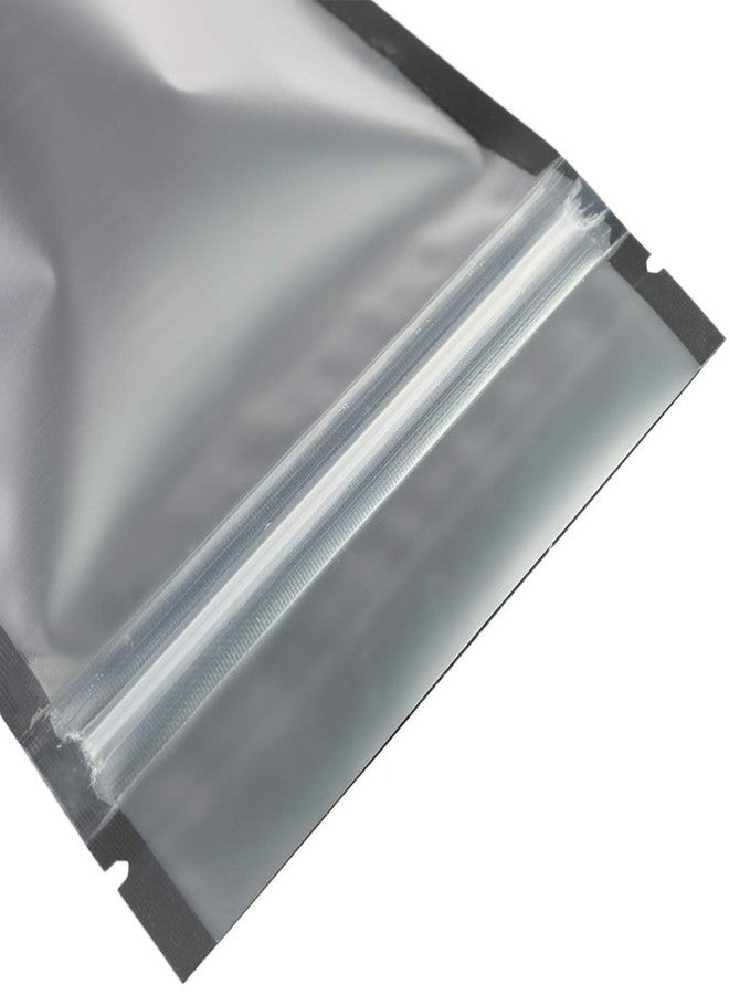 QQ Studio Pack of 100 Translucent Front Matte Black Poly Plastic Resealable Bags (1.7oz (4" x 6"), Stand-Up Pouch) - Image 3