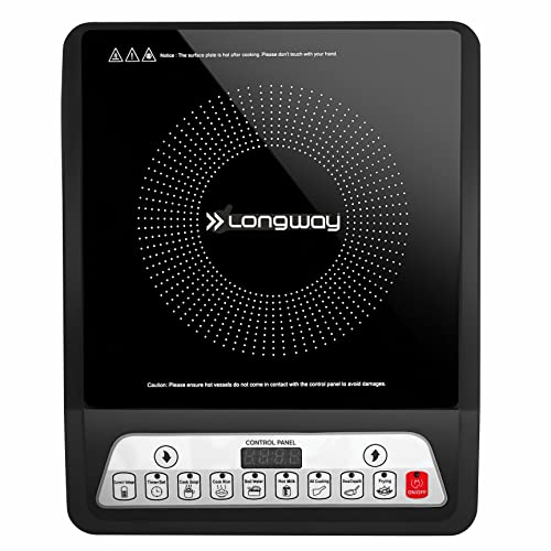 Longway Elite Plus IC 2000 Watt Induction Cooktop with Auto Shut-Off & Over-Heat Protection With 8 Cooking Mode & BIS Approved | 2-Years Warranty | (Black, Push Button) - Image 4