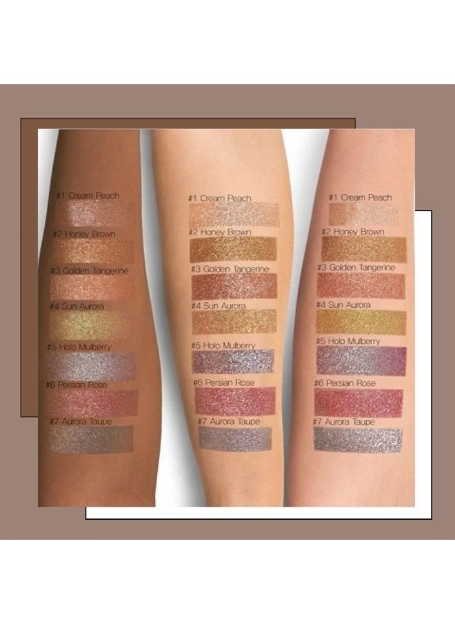 Metallist Sparkling Foiled Pigment (#4 Sun Aurora) - Diamond and Pearl Powders to Create Holographic Look - Dazzling Sparkles Gorgeous Glitter Eye Shadow