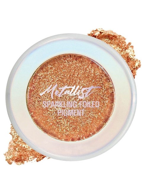 Metallist Sparkling Foiled Pigment (#4 Sun Aurora) - Diamond and Pearl Powders to Create Holographic Look - Dazzling Sparkles Gorgeous Glitter Eye Shadow