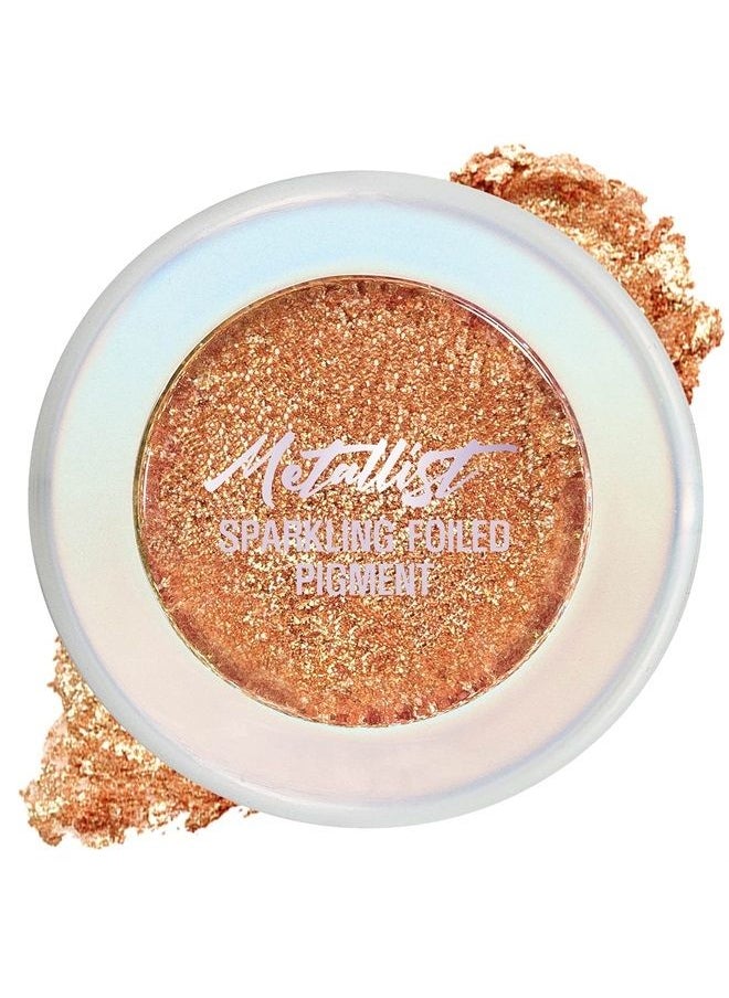 Metallist Sparkling Foiled Pigment (#4 Sun Aurora) - Diamond and Pearl Powders to Create Holographic Look - Dazzling Sparkles Gorgeous Glitter Eye Shadow