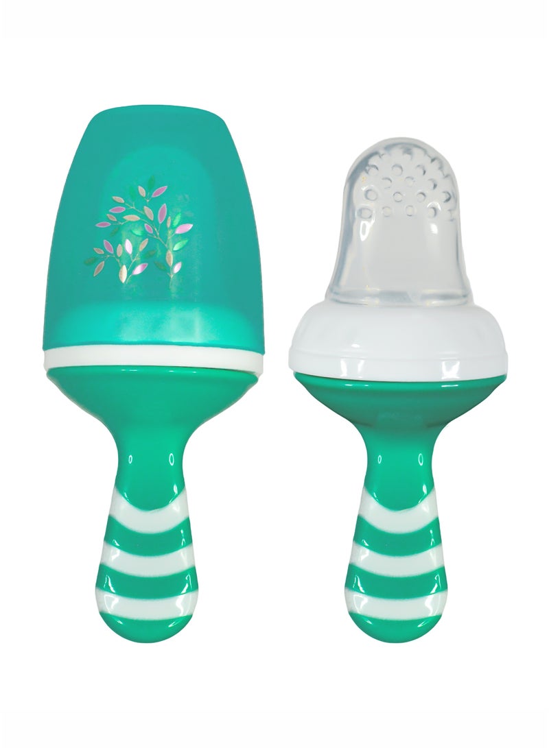 BABE - Baby Silicone Fruit Feeder, Pacifier, Veg and Fruit Feeder, 6+ Months, BPA Free, Pack of 2 - Image 1