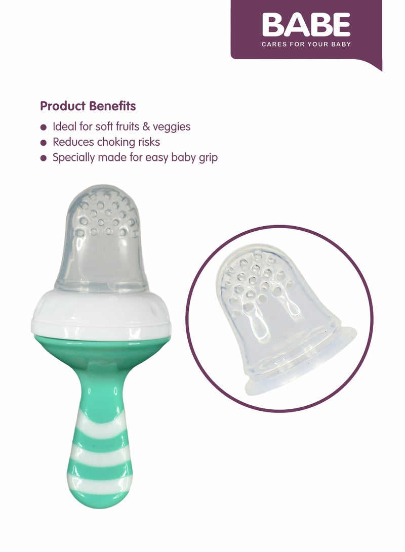 BABE - Baby Silicone Fruit Feeder, Pacifier, Veg and Fruit Feeder, 6+ Months, BPA Free, Pack of 2 - Image 4