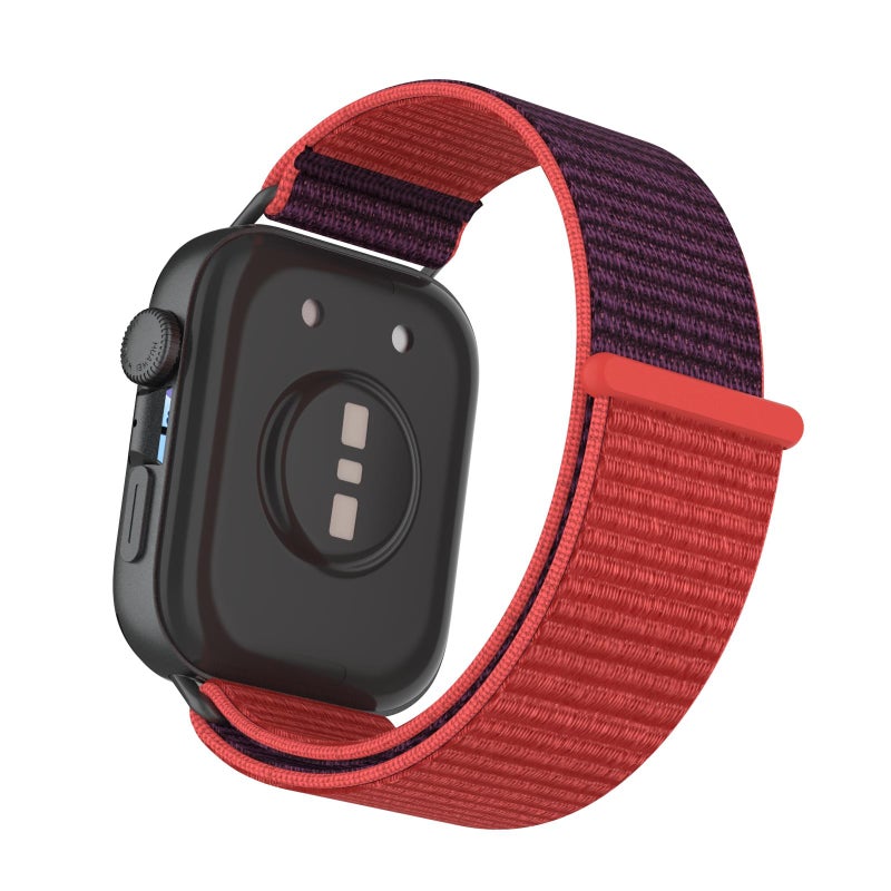 إيروريكس سوار ساعة هواوي واتش فيت 4 برو من النايلون مزود بخطاف وحلقة (أحمر أرجواني) - Image 3