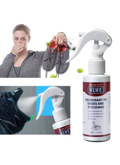 WILLIAM WEIR Deodorant Of Shoes And Stockings，Foot Care Shoe Odor Eliminator Deodorizer Spray And Removes Bad Smells Of Boots Heels Tennis Shoe Cleats Sneakers Ballet Shoe Sports Shoes And More 120ML  - Image 1